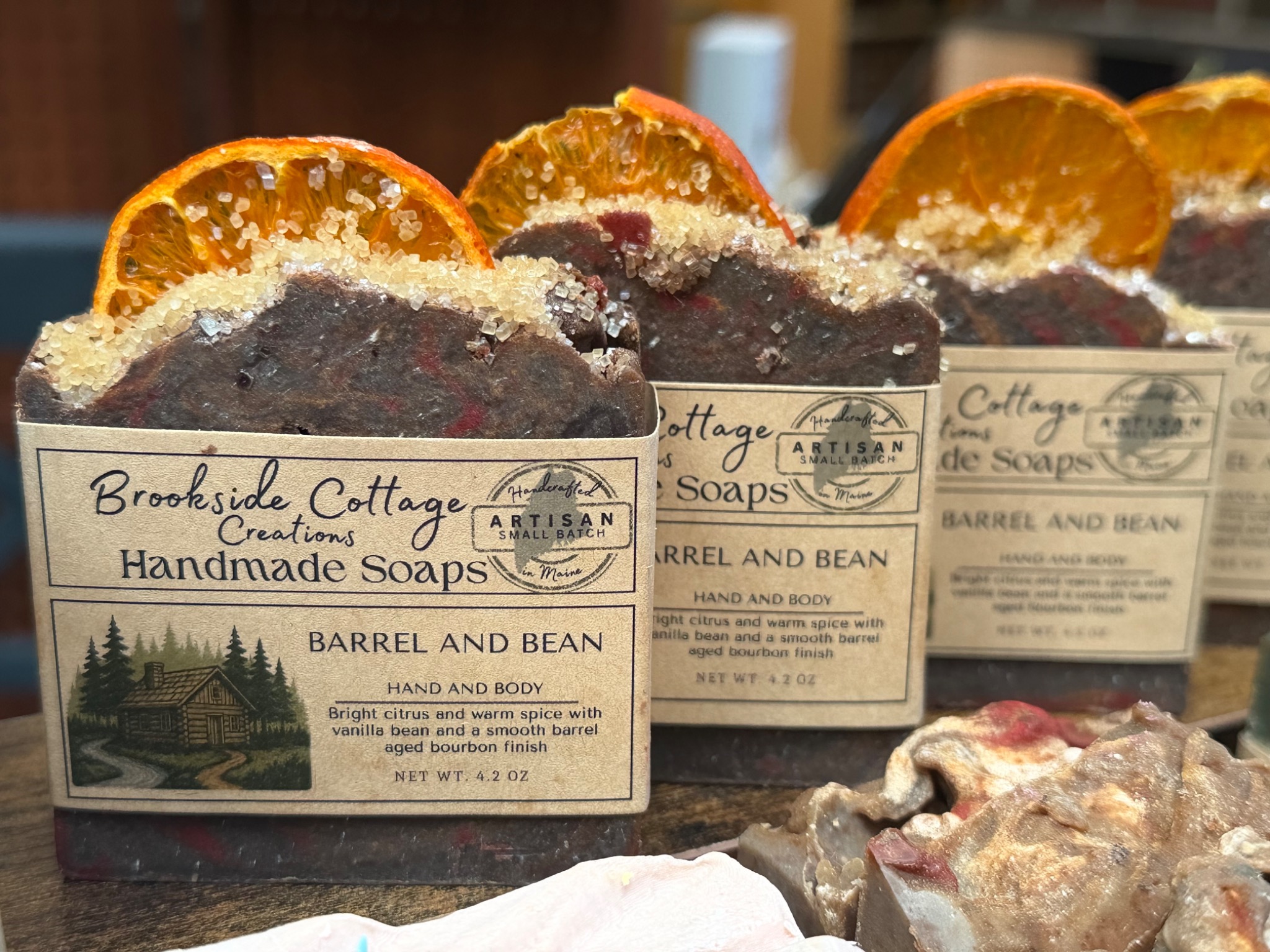 Colorful handmade soaps