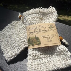 Soap Saver Pouch -Linen and Cotton