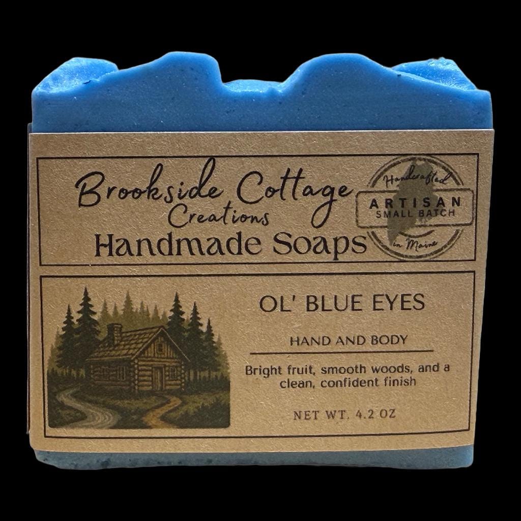 Ol' Blue Eyes - Handmade Cold Process Soap Bar – | Bright Fruit & Spice - Image 4