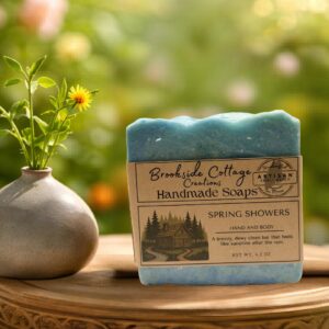 Spring Showers - Handmade  Floral Cold Process Soap Bar | Artisan Maine made