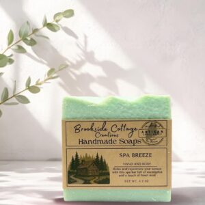 Spa Breeze - Handmade Cold Process Soap Bar with Eucalyptus