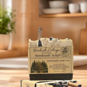 Espresso Martini - Handmade Coffee and Cream Cold Process soap bar,  Made in Maine