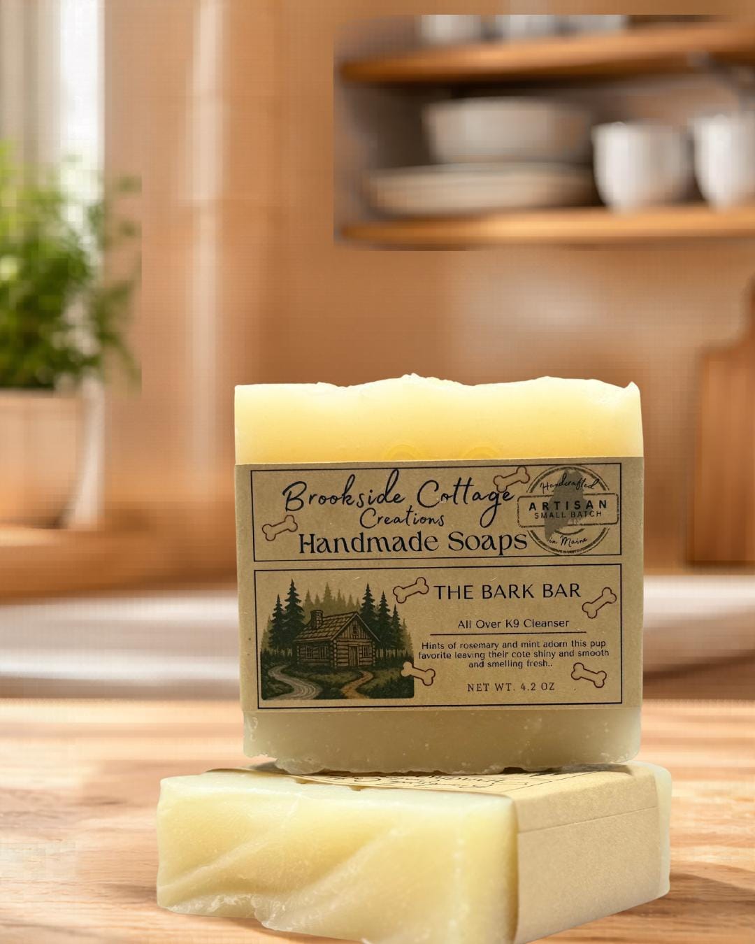 Bark Bar - Handmade Dog Rosemary Cold Process soap, Made in Maine