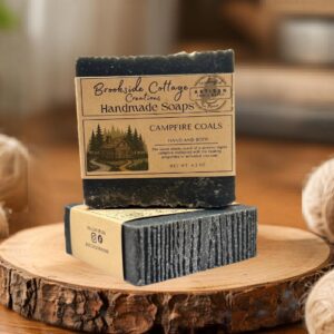 Campfire Coals - Sweet and Smokey Cold Process soap bar, Made in Maine
