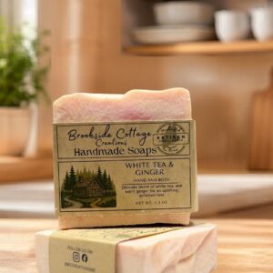 White Tea and Ginger - Handmade Cold Process Soap Bar | Artisan Maine Made
