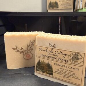 Reindeer Games - Handmade Holiday cold process Soap Bar | Artisan Maine made