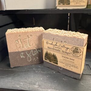 Snow Day - Handmade Holiday cold process Soap Bar | Artisan Maine made