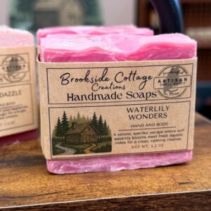 Waterlily Wonders - Handmade Floral Cold Process Soap Bar | Fresh Light Scent
