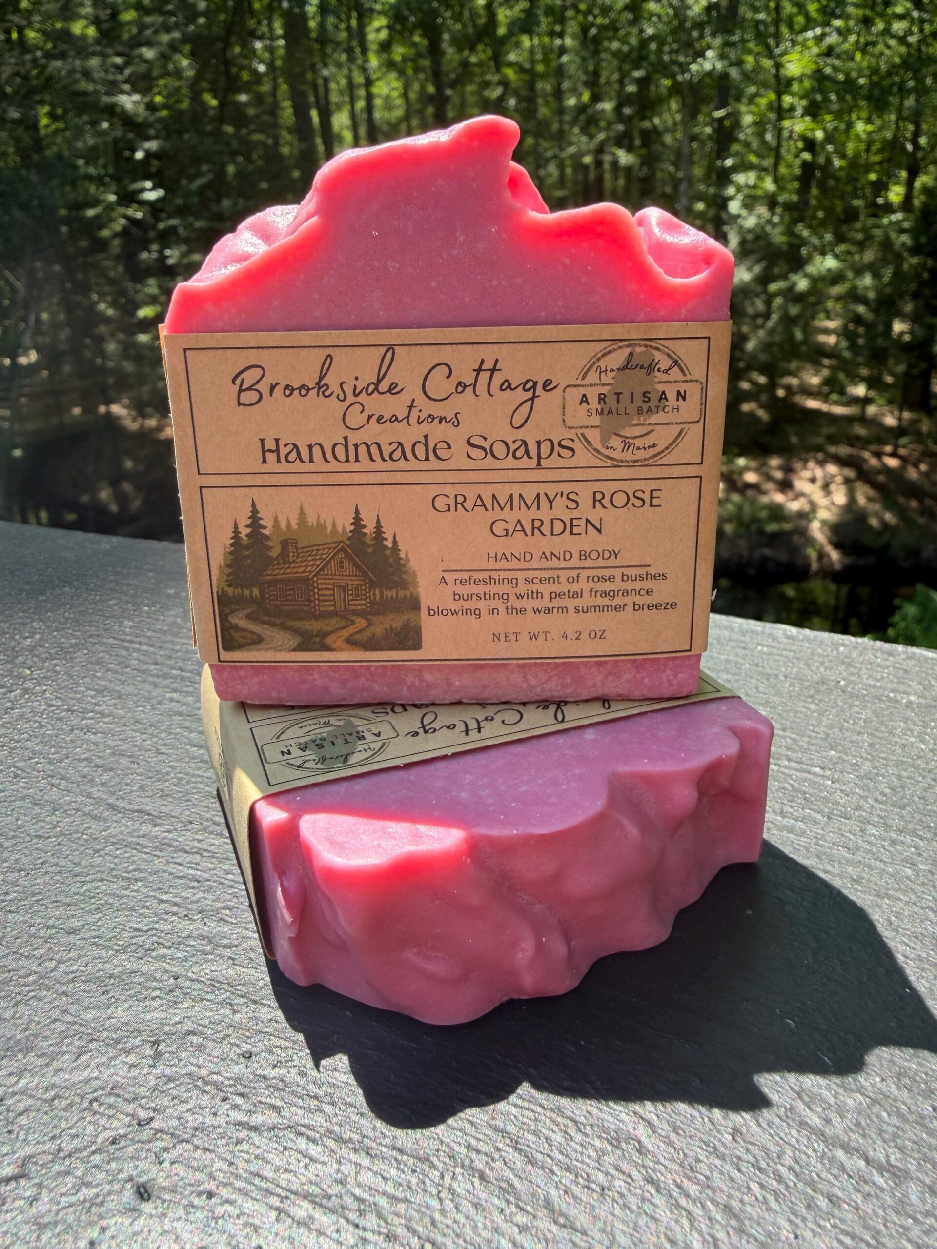Grammys Rose Garden - Soap Bar | Soft Floral Artisan Maine Made