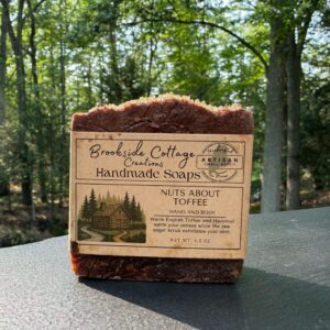 Nuts about Toffee - Handmade Hazelnut and Toffee cold process Soap Bar | Artisan Maine made